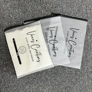 Produtos quentes de Impressão Personalizada Plástico CPE/EVA Zip Lock Mini Jóias Sacos De Embalagem Com O Próprio Logotipo Fosco saco do zipper