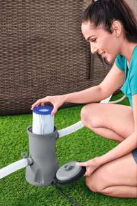 Cartucho de Filtro <span class=keywords><strong>para</strong></span> <span class=keywords><strong>Bomba</strong></span> de Piscina <span class=keywords><strong>Inflable</strong></span> Bestway 58386 3028L/800gal, Limpiador de Cartuchos, Accesorios <span class=keywords><strong>para</strong></span> Piscinas de Plástico <span class=keywords><strong>para</strong></span> Exteriores - Product Image 4