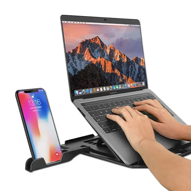 Accessories Desktop Notebook Phone Holder Height Adjustable Foldable Laptop Stand