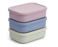 Vente en gros de boîtes de stockage d'aliments étanches en silicone de qualité alimentaire sans Bpa boîte à lunch pliable Bento