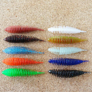 TOPIND 40mm 60mm appâts <span class=keywords><strong>de</strong></span> pêche en plastique ver <span class=keywords><strong>leurre</strong></span> souple <span class=keywords><strong>pour</strong></span> <span class=keywords><strong>truite</strong></span> basse - Product Image 3