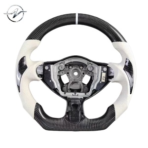 Volant <span class=keywords><strong>sport</strong></span> en fibre de carbone noire et cuir perforé blanc, personnalisation acceptée, pour <span class=keywords><strong>GR</strong></span> 86 Subaru BRZ <span class=keywords><strong>Corolla</strong></span> - Product Image 1