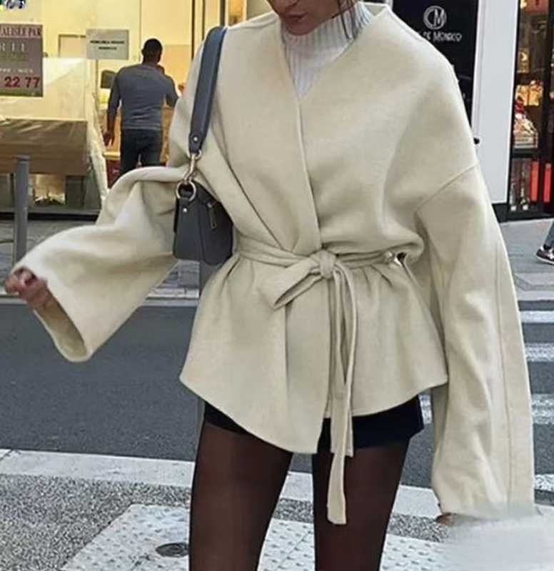 Trendy Winter Blazer Woman V neck