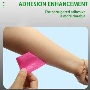 Autocollants élastiques en coton résistant à l'eau Kinesio Muscle Bandages perforés pour la <span class=keywords><strong>poitrine</strong></span> et le sport Largeur 5cm - Product Image 4