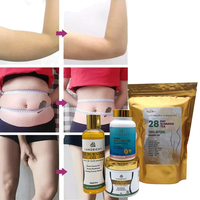 Crème Amincissante aux Herbes Thé Vert Brûleur de Graisse Abdominale Anti-Cellulite Perte de Poids Amélioration de la Fermeté Musculaire Abdominale
