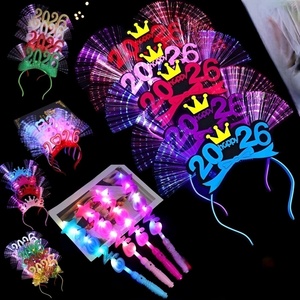 Diadema LED 2026, Último Modelo, Multi-Estilo, Fibra Óptica, Iluminada, para Fiesta de Año Nuevo 2026, para Eventos 2026 - Product Image 4