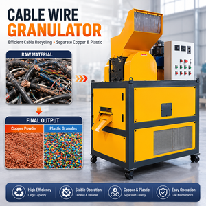Granulador de Cables de Alta Resistencia 400kg/h, Reciclaje Industrial de Cable de Cobre, Certificado CE, Directo de Fábrica OEM - Product Image 1