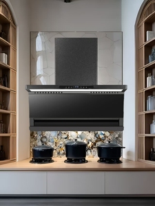 Cappa Aspirante da Cucina a Parete a Forma di 7 con Motore, Alloggiamento in Vetro Temperato, Uso Domestico, Grande Potenza di Aspirazione - Product Image 5