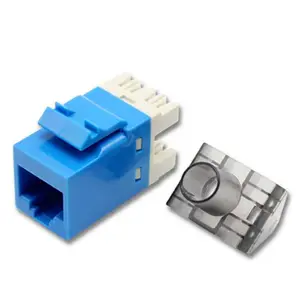 แอมป์ UTP Cat6แจ็ค Kestone Rj45 8p8c โครนแจ็คโมดูลาร์หญิง