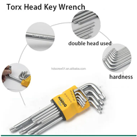 Clé Allen OEM ODM 3mm 4mm 8mm en acier inoxydable SS304 316 316 A2 A4 70 80, clé Torx à tête plate de type L, jeu de clés en L pour vis à bois