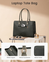 Sac fourre-tout vintage LOVEVOOK en cuir PU, imperméable, pour le travail, les cours ou les voyages, avec grand porte-gobelet, sacoche pour femme pour les trajets quotidiens