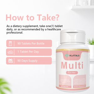 Oem Daily Women's Complete Multivitamin Multimineral Tablets Supplement For Antioxidant Bone Support Immunity Boost Metabolism - Product Image 6