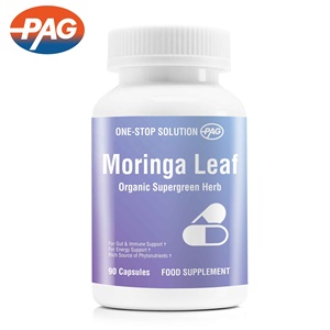 Suplemen Label pribadi dukungan Herbal dan kaya sumber Phytonutrients organik <span class=keywords><strong>Moringa</strong></span> daun kekuatan ekstra 560Mg kapsul - Product Image 1