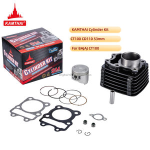 Bloque de cilindros KAMTHAI para <span class=keywords><strong>Bajaj</strong></span> <span class=keywords><strong>CT100</strong></span>, culata de 53mm, juego de anillos de pistón de motocicleta para <span class=keywords><strong>BAJAJ</strong></span> <span class=keywords><strong>CT100</strong></span> Boxer 100, piezas de motor - Product Image 1