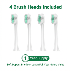 Cepillo de Dientes Eléctrico Sónico <span class=keywords><strong>con</strong></span> Logotipo Personalizado, <span class=keywords><strong>Precio</strong></span> Económico, Resistente al Agua IPX7, Carga Tipo C, <span class=keywords><strong>con</strong></span> 4 Cabezales de Cepillado - Product Image 3