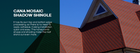 Energiesparende, kühlende Mosaik-Schatten-Asphaltschindeln mit wärmereduzierenden Materialien für niedrigere Dachtemperaturen