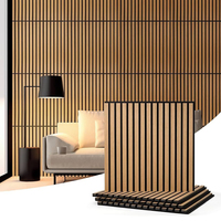 Paneles Acústicos Listonados Akupanel de Madera MDF para Interiores, Tableros de Roble para Absorción de Sonido y Reducción de Ruido en Paredes
