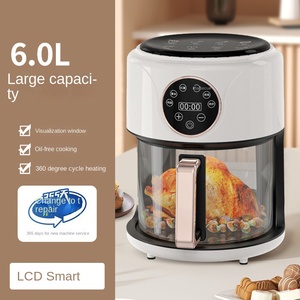 Four à Friture à Air Chaud Électrique Moderne 1501-2000W à Contrôle Numérique, 5L, Revêtement Antiadhésif en PTFE, Température Supérieur à l'Ébullition, à Circulation d'Air, pour Usage Domestique - Product Image 6