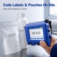 Imprimante jet d'encre portable mini 600 DPI à charge rapide pour cartons alimentaires, sacs, bouteilles, métal, verre, céramique, date, lot, code QR, logo