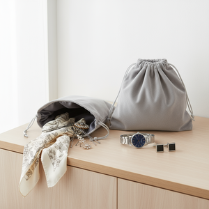 <span class=keywords><strong>2025</strong></span> Offre Spéciale OEM Logo personnalisable velours doux cordon boucles d'oreilles pochette à bijoux nouveau Style soie impression pochette à bijoux - Product Image 3