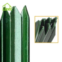 Poteau d'accolade galvanisé à chaud de poteau de tuyau poteau de profil en Y enduit de poudre verte/noire