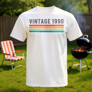 T-shirt vintage 1990, édition limitée pour le 35e anniversaire, unisexe, col rond, manches courtes, taille adulte - Product Image 3