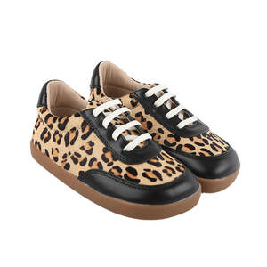 Chaussures pieds nus avec logo personnalisé Zero Drop Walking Chaussures en cuir Baskets pour enfants Vente en gros - Product Image 4