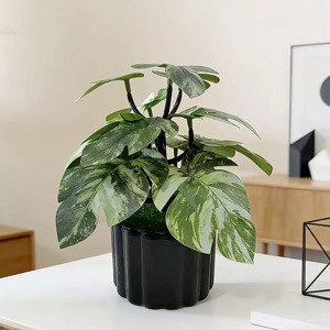 Planta Artificial Monstera de 12 Hojas, Impresa en 3D, en Maceta, Decoración para Hogar y Oficina - Product Image 4