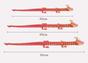 SHIQU <span class=keywords><strong>Drago</strong></span> Flessibile Stampato in 3D, Figure Ornamentali di Draghi Cinesi Antichi per Decorazioni Acquario - Product Image 2