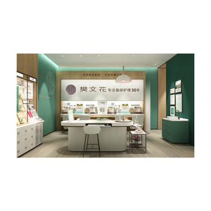 Mỹ phẩm hiện đại bán lẻ kiosk kính hiển thị truy cập cho mỹ phẩm nhỏ cửa hàng hợp lý thiết kế nội thất cửa hàng nhỏ Showcase - Product Image 3