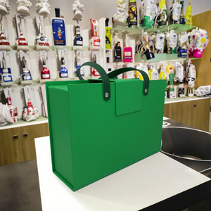 Tùy Chỉnh Cứng Bao Bì Các Tông Hộp Có Thể Gập Lại Nam Châm Hộp Quà Tặng Với Xử Lý In Màu Xanh Lá Cây - Product Image 2