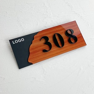 Modern <strong>House</strong> <strong>Numbers</strong> - Apartment Door Signs Black Acrylic Hotel Room <strong>Numbers</strong> Plaque - Door Label