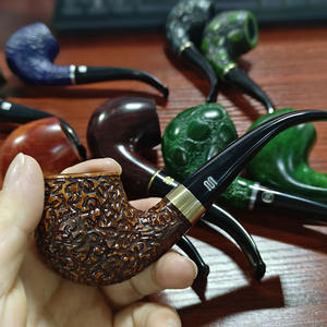 XIAOXIONG usine directe pomme série tabac tuyaux expédition rapide à la main <span class=keywords><strong>Bruyer</strong></span> fumer tuyau 14 couleurs Portable bruyère fumer - Product Image 4