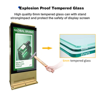Pantalla Antideslumbrante de 55 y 65 Pulgadas, 3000nits, Señalización Digital para Exteriores, Kiosco, Cartel Digital IP65, Reproductor de Publicidad LCD, Soporte de Pie