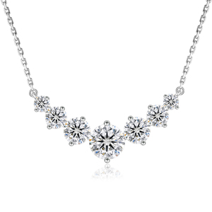 Collar con Colgante de Moissanita en Forma de Corazón para Mujer, 1.7 Quilates, Creado en Laboratorio, Chapado en Rodio, Cadena de Plata S925, Regalo de Aniversario o Boda - Product Image 1