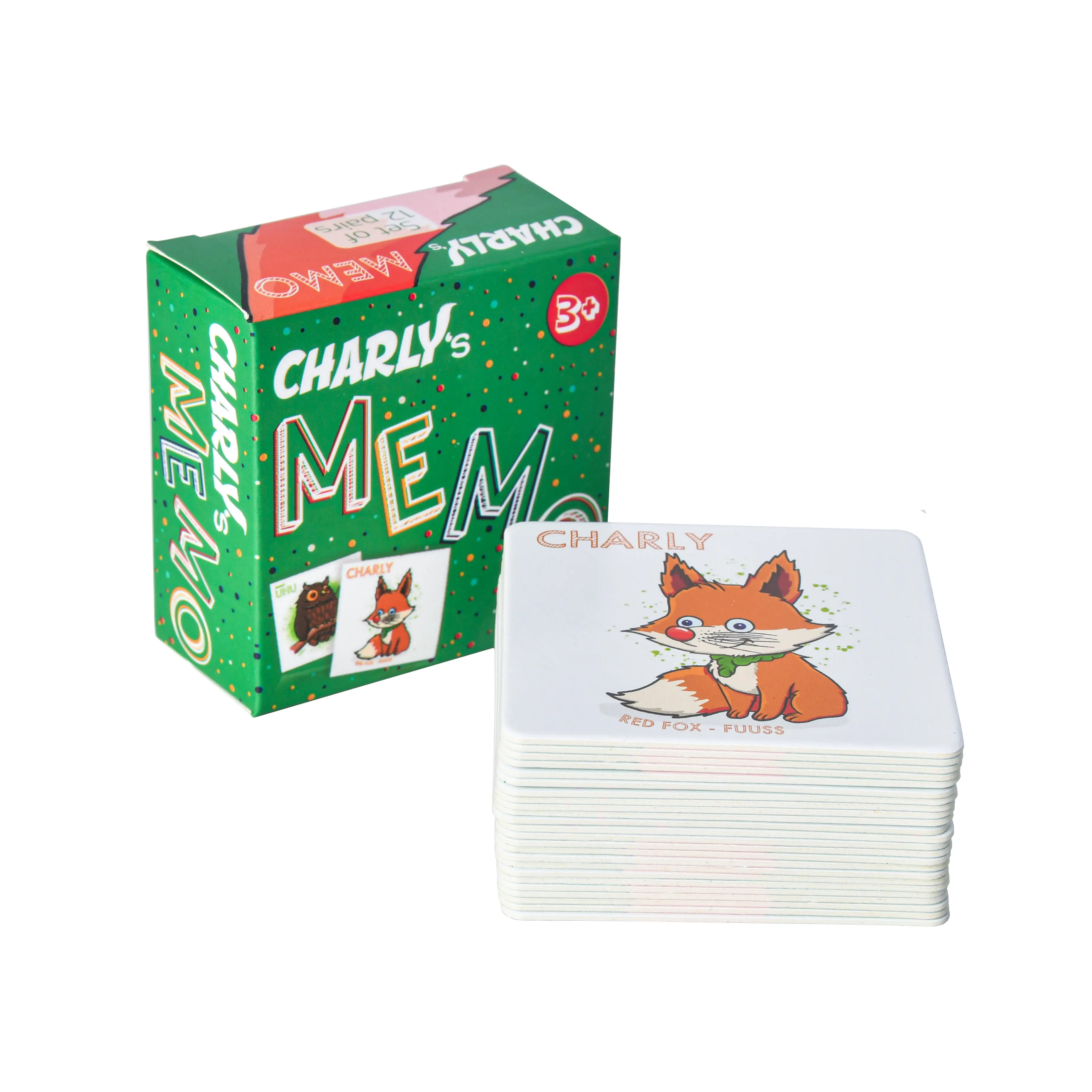 Stampa Logo personalizzata flashcard per bambini gioco di schede di memoria animale giocattoli educativi gioco di carte da gioco