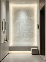 Dalle de quartzite blanc cristallin du Brésil de qualité supérieure, translucide rétroéclairée, panneau mural arrière en quartzite Bianco Cristallo, plan de travail en pierre blanche