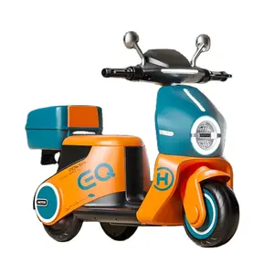 新款自儿童充电赛车玩具汽车儿童电动摩托车2至5岁儿童彩色