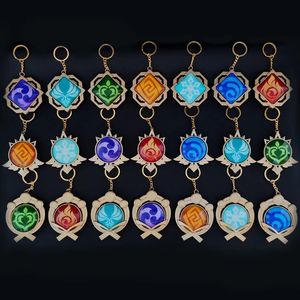 Anime Genshin Impact porte-clés élément Vision de l'œil de dieu mondastt Liyue Snezhnaya Inazuma accessoires sac pendentif porte-clés cadeaux - Product Image 6
