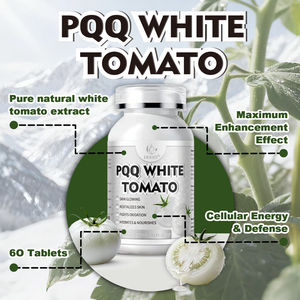 Comprimés de tomate blanche DUOZI PQQ, 60 unités, complément alimentaire antioxydant éclaircissant pour la peau, complément alimentaire naturel - Product Image 3