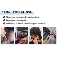50 grammi naturale afro crespo fascio di capelli umani alla rinfusa per micro mini torsione treccia dreadlock extension per capelli