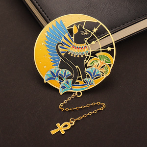 Segnalibri Decorativi Personalizzati di Alta Gamma in Stile Egiziano e Cinese, Placcati in Oro, in Ottone Metallico - Product Image 1