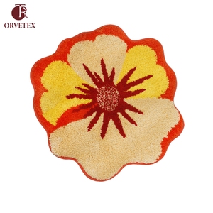 Tapis en polaire corail floqué, antidérapant et ignifuge, en fibre 100 % polyester, de forme spéciale, personnalisé par l'usine Orvetex - Product Image 3