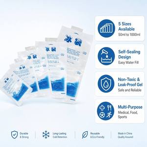 Paquete de Hielo en <span class=keywords><strong>Gel</strong></span> Reutilizable de Grado Alimenticio, No Tóxico, para Cadena de Frío, Envío y Congelación de Alimentos Frescos y Carne - Product Image 2