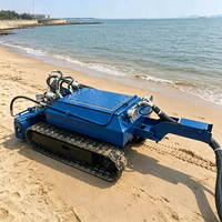 Robot Pengeruk Mini Portabel Mudah Dioperasikan Pembersih Lumpur Saluran Air di Ruang Sempit