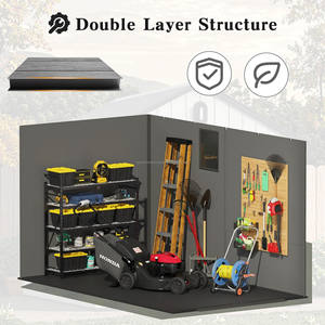 14 Jaar Fabriek <span class=keywords><strong>Plastic</strong></span> Tuinhuis Waterdichte Hars Pp Opslag Tool Huis Gemakkelijk Assemblage Hars Buitenopslag Loodsen Door Alibaba - Product Image 3