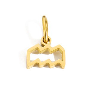 Olivia Hot Bán Zodiac Dấu Hiệu Mặt Dây Chuyền Thép Không Gỉ Không Thấm Nước Leo Cua <span class=keywords><strong>Virgo</strong></span> 18K Vàng Thời Trang Mặt Dây Chuyền Quyến Rũ Cho Nam Giới Phụ Nữ - Product Image 3