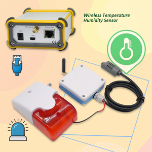 Red Flashing Siren Alarm Security Lora Wireless Temperature Humidity Sensor Monitoring Temperature and Humidity with relay - Product Image 2