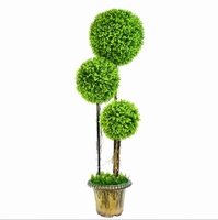 Le plus récent 120cm en plastique maison jardin décor buis boule topiaire arbre bonsaï plante arbre boule artificielle arbre topiaire