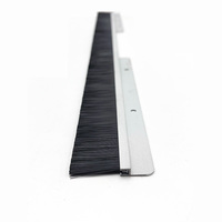 Brosse mécanique de câble de joint d'armoire avec le support de profil en aluminium UL94-V0 la brosse jaune de bande de poils de Nyon66 PA66